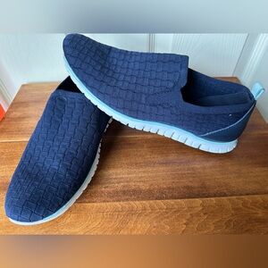 Cole Haan Zerogrand Stitchlite Woven Loafers Navy Blue Women's 8B W17016